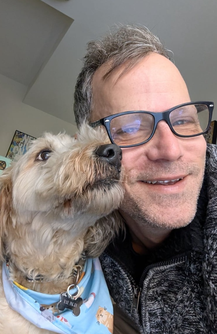 Image of Jeff Ellis and a Furry Friend
